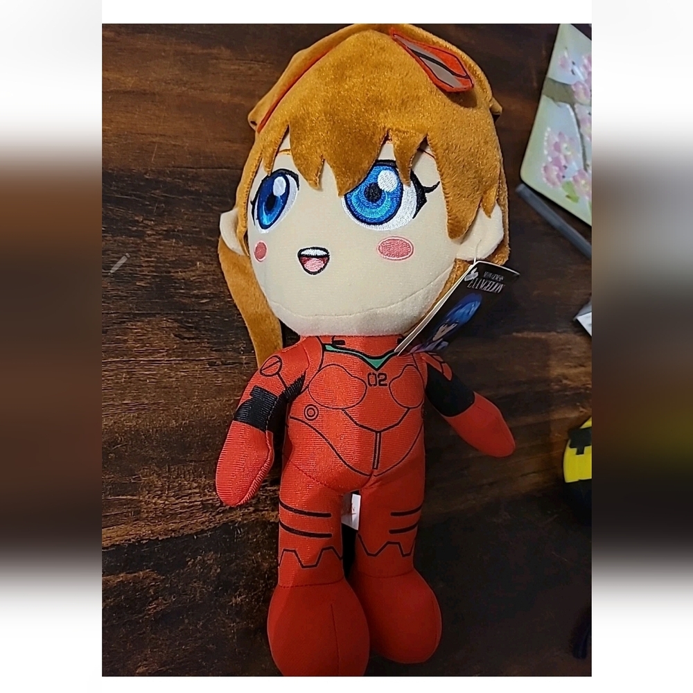 2008 Neon Genesis Evangelion Anime  Manga 12'' Plush Embroidered Face NWT
